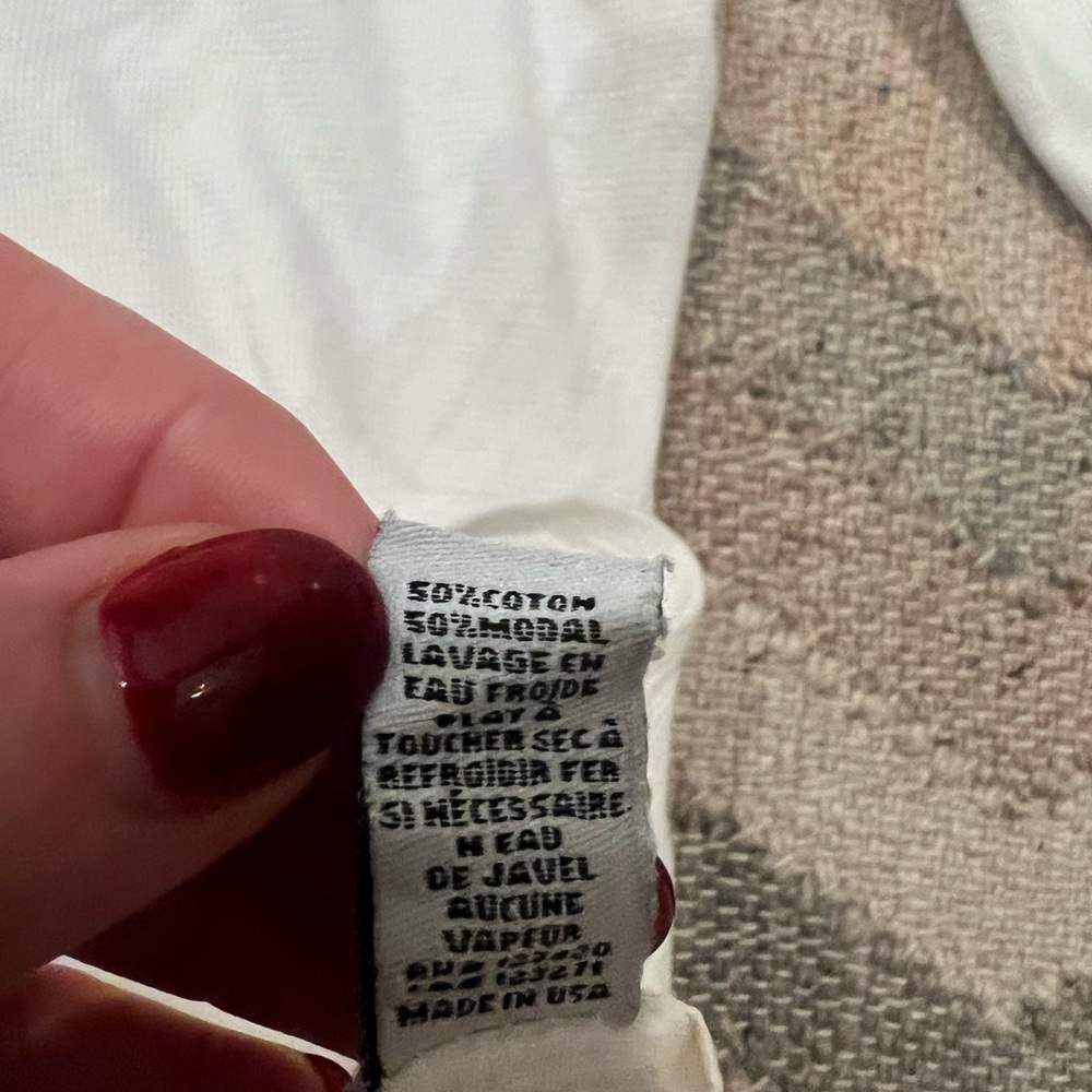 Lamade White Henley Button Down Waffle Shirt - image 4